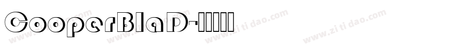 CooperBlaD字体转换