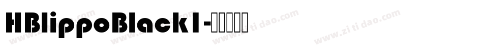 HBlippoBlack1字体转换