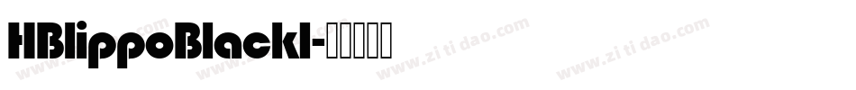 HBlippoBlack1字体转换