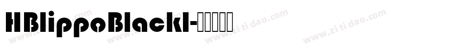 HBlippoBlack1字体转换