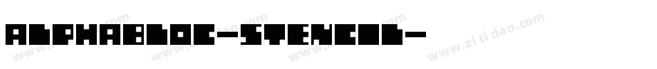 AlphaBloc-Stencil字体转换