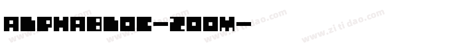 AlphaBloc-Zoom字体转换