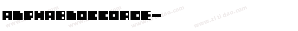 AlphaBlocCorde字体转换