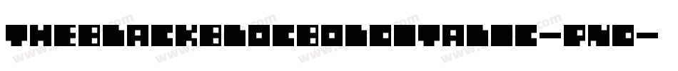 TheBlackBlocBoldItalic-Pnd字体转换