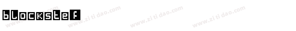 blockste字体转换