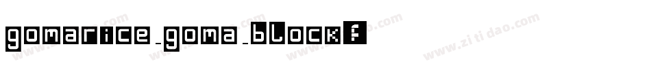 gomarice_goma_block字体转换