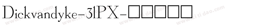 Dickvandyke-3lPX字体转换