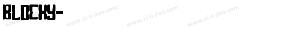 Blocky字体转换
