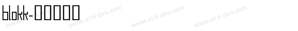 blokk字体转换