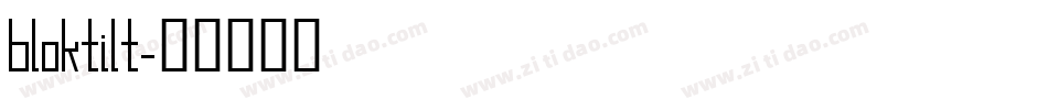 bloktilt字体转换