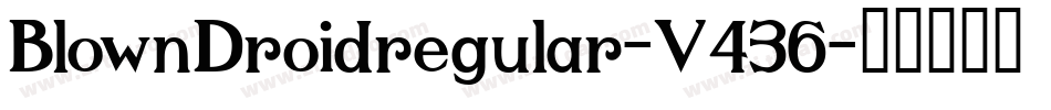 BlownDroidregular-V436字体转换