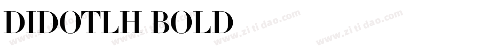 DidotLH-Bold字体转换
