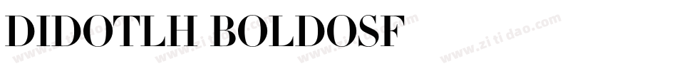 DidotLH-BoldOsF字体转换