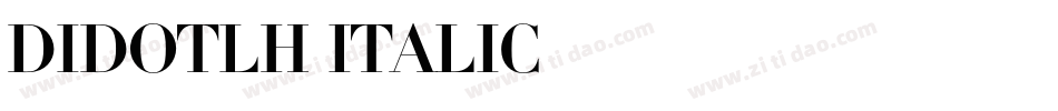 DidotLH-Italic字体转换