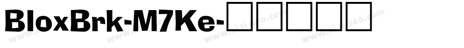 BloxBrk-M7Ke字体转换