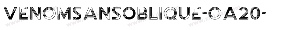 VenomSansOblique-oA20字体转换