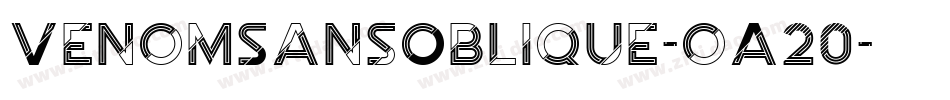 VenomSansOblique-oA20字体转换