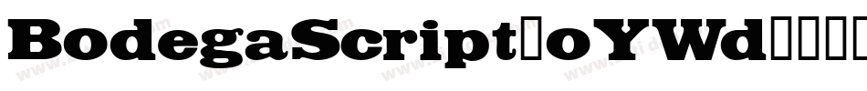 BodegaScript-oYWd字体转换
