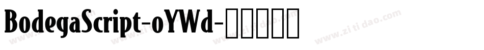 BodegaScript-oYWd字体转换