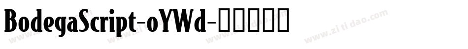 BodegaScript-oYWd字体转换