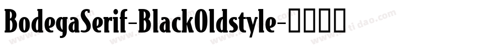 BodegaSerif-BlackOldstyle字体转换