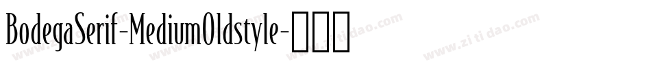 BodegaSerif-MediumOldstyle字体转换