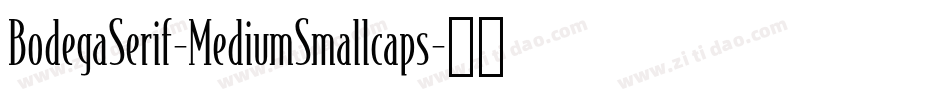 BodegaSerif-MediumSmallcaps字体转换