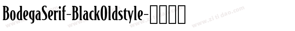 BodegaSerif-BlackOldstyle字体转换