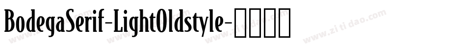 BodegaSerif-LightOldstyle字体转换