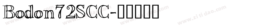 Bodon72SCC字体转换