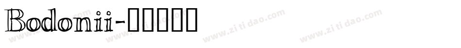 Bodonii字体转换