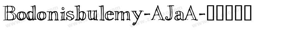 Bodonisbulemy-AJaA字体转换