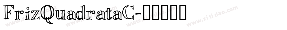 FrizQuadrataC字体转换