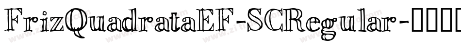 FrizQuadrataEF-SCRegular字体转换