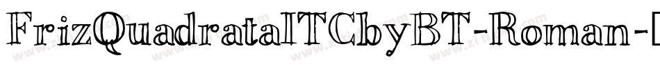FrizQuadrataITCbyBT-Roman字体转换