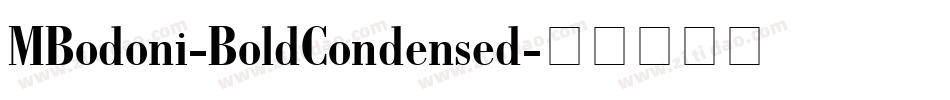 MBodoni-BoldCondensed字体转换