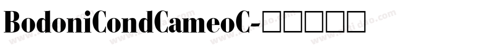 BodoniCondCameoC字体转换