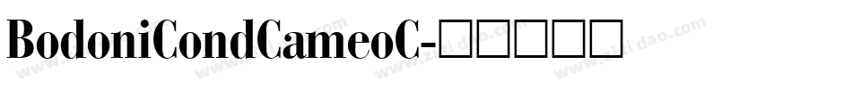 BodoniCondCameoC字体转换