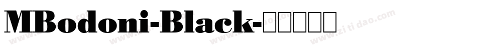 MBodoni-Black字体转换