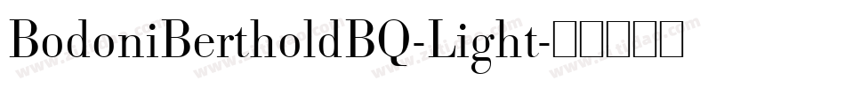 BodoniBertholdBQ-Light字体转换