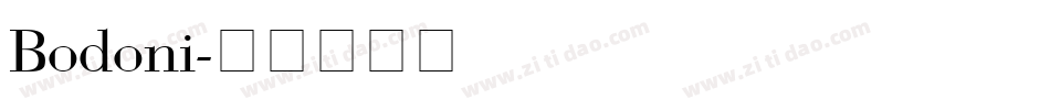 Bodoni字体转换