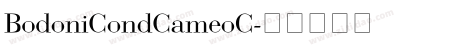 BodoniCondCameoC字体转换
