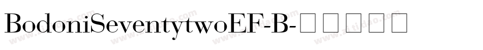 BodoniSeventytwoEF-B字体转换