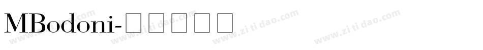 MBodoni字体转换