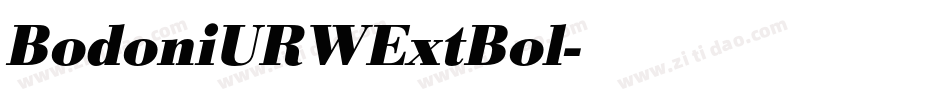 BodoniURWExtBol字体转换
