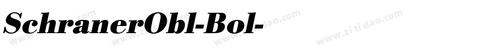 SchranerObl-Bol字体转换