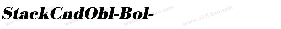 StackCndObl-Bol字体转换