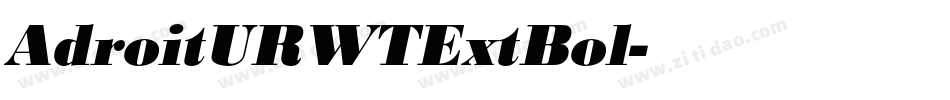 AdroitURWTExtBol字体转换