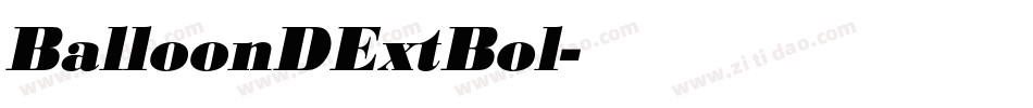 BalloonDExtBol字体转换