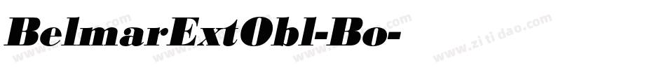 BelmarExtObl-Bo字体转换